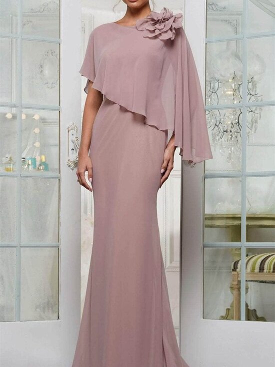 NWT Marsoni by Colors MV1347 Mother of the Bride Cape Gown Mauve Size 18